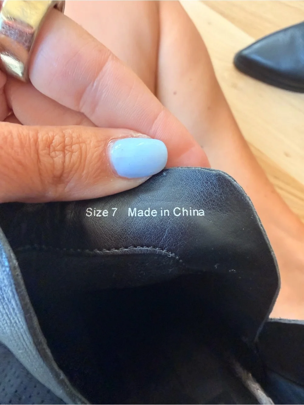 Dolce Vita Black Leather Cutout Ankle Booties